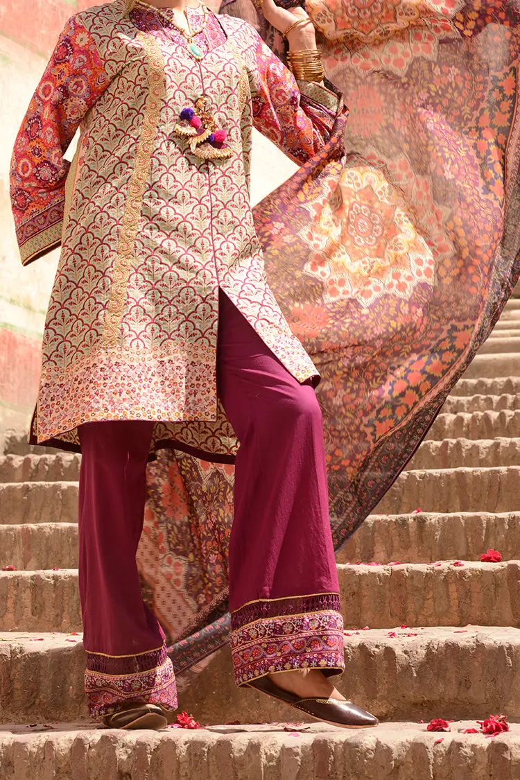 Pink Lawn 3Pc Unstitched - Alp-3Ps-518 1