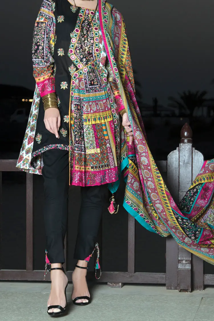 Pink Lawn 3Pc Stitched - Alp-545 1