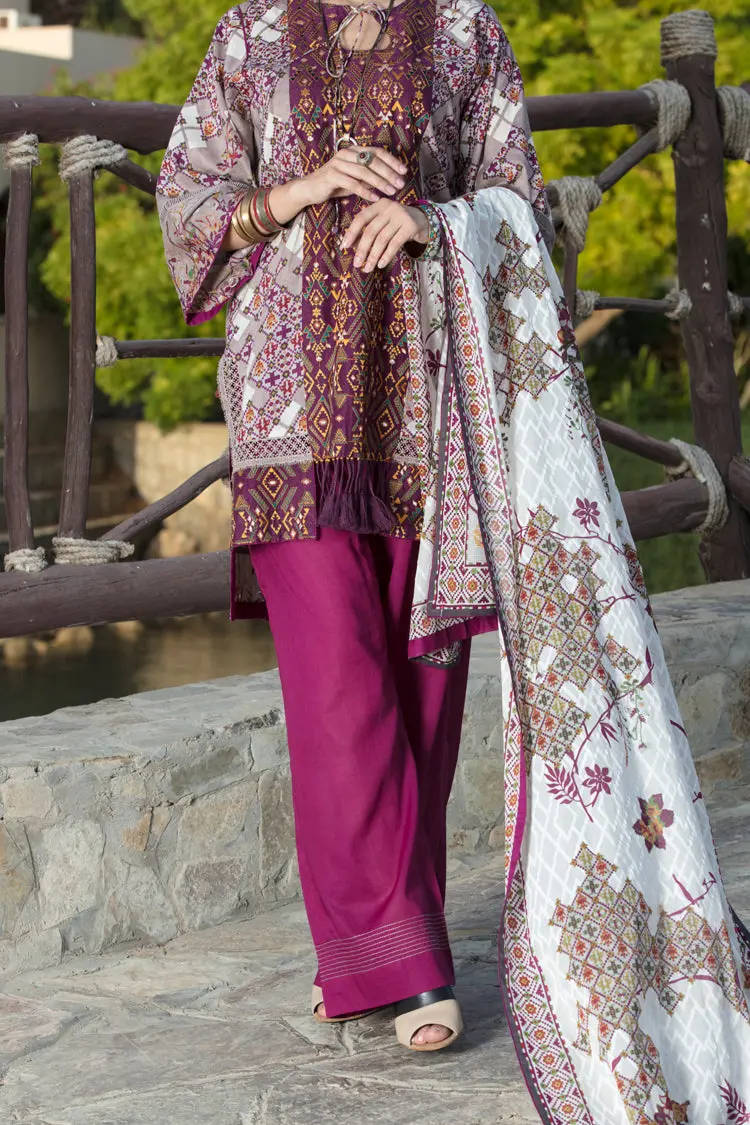 Grey Lawn 3Pc Stitched - Alp-548 1