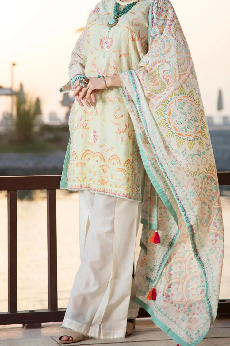 Natural Lawn 3Pc Stitched - Alp-551 1