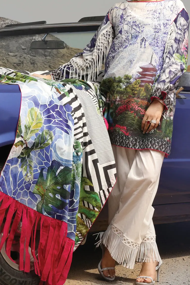 Purple Lawn 2Pc Unstitched - Alp-595 1