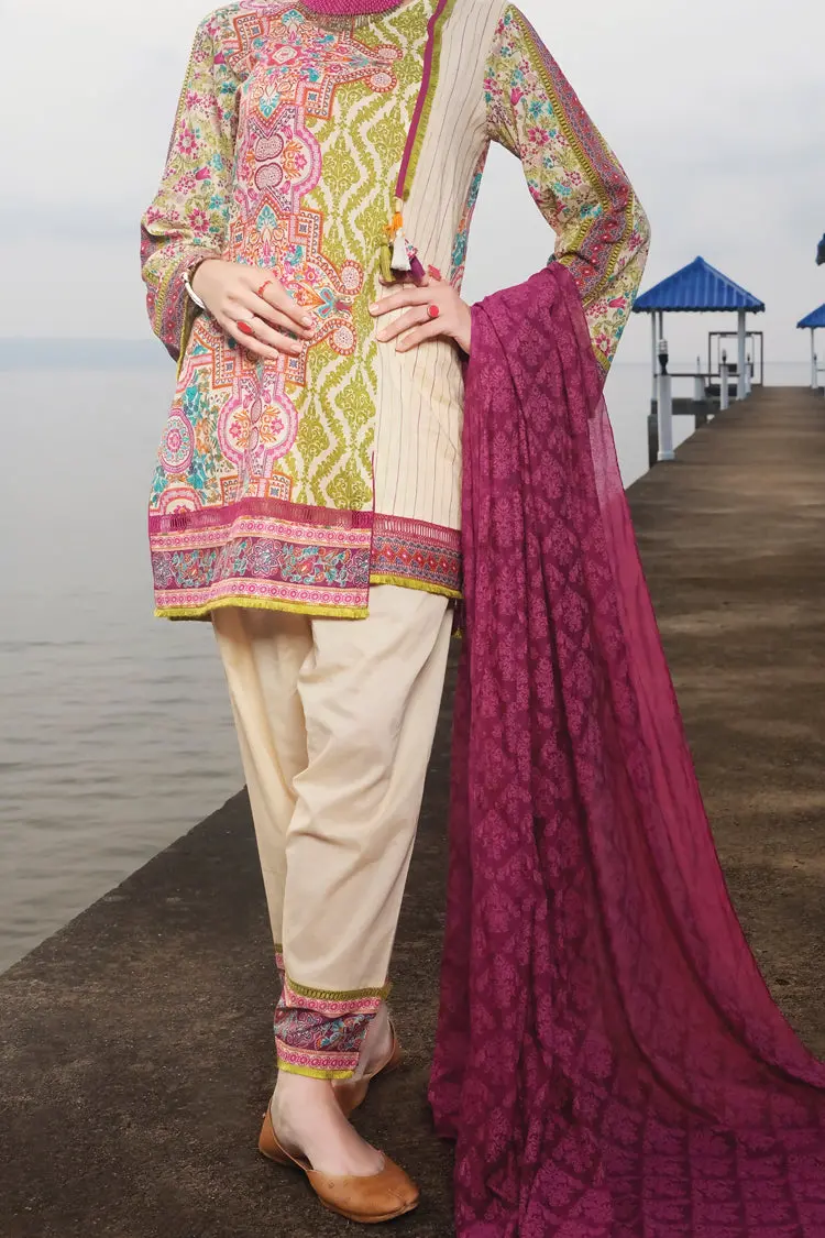 Green Lawn 3Pc Unstitched - Alp-618 1