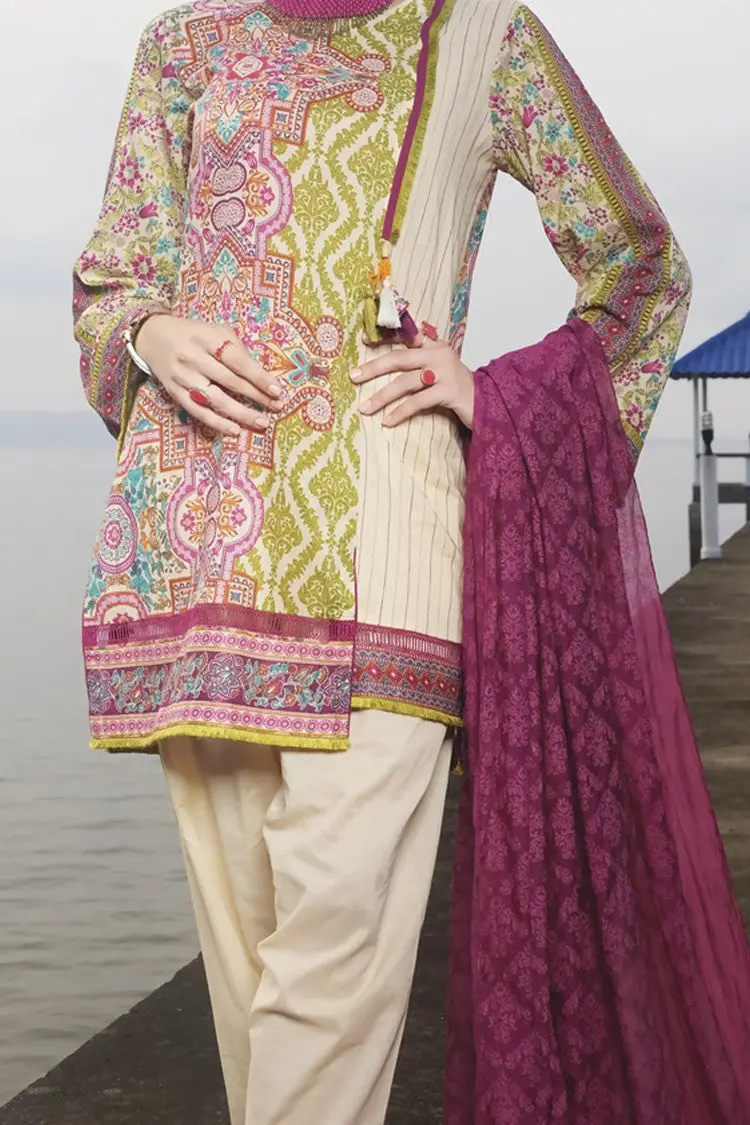 Green Lawn 3Pc Stitched - Alp-618 1