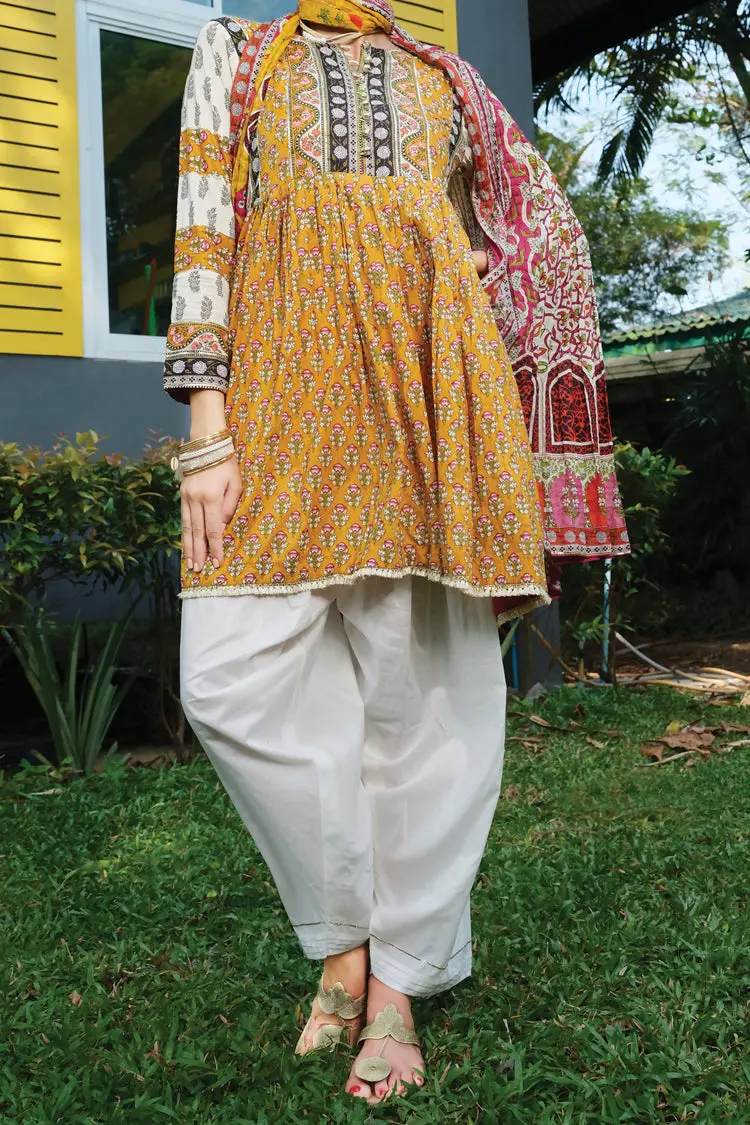 Mustard Lawn 3Pc Unstitched - Alp-623 1