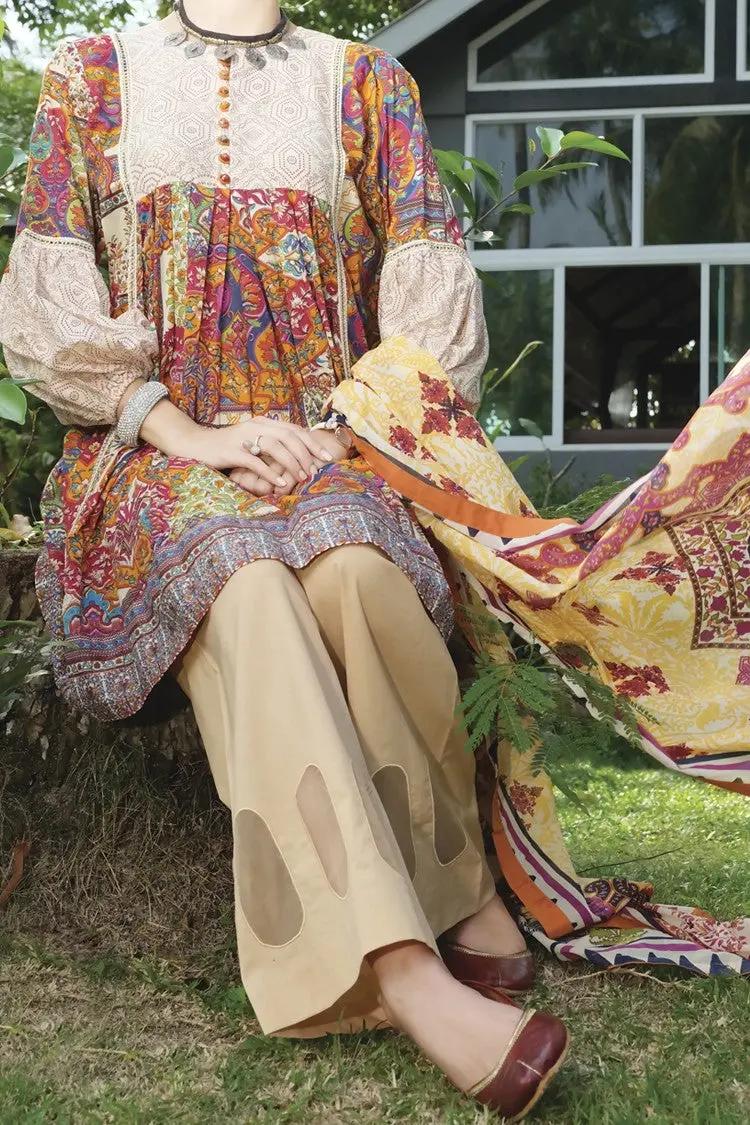 Multicolor Lawn 3Pc Stitched - Alp-624 1
