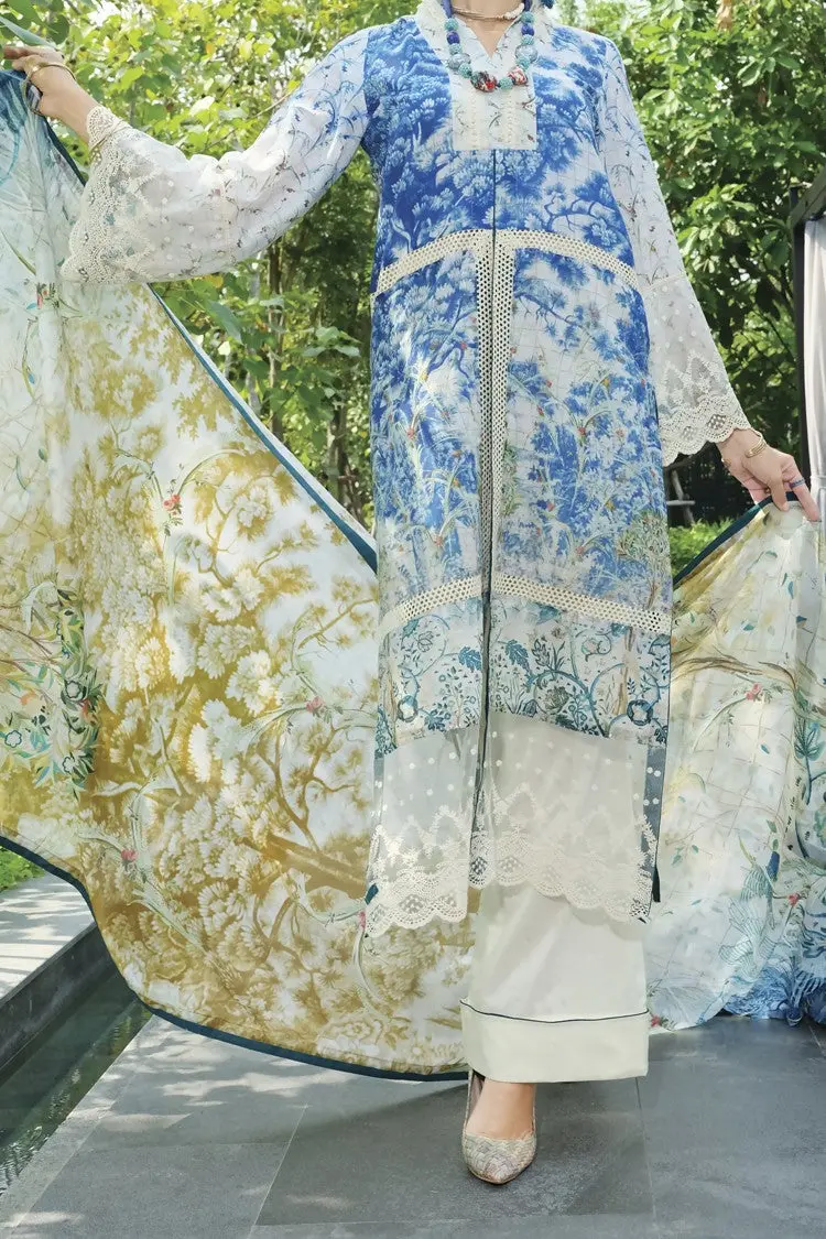 Blue Lawn 2Pc Unstitched - Alp-648 1
