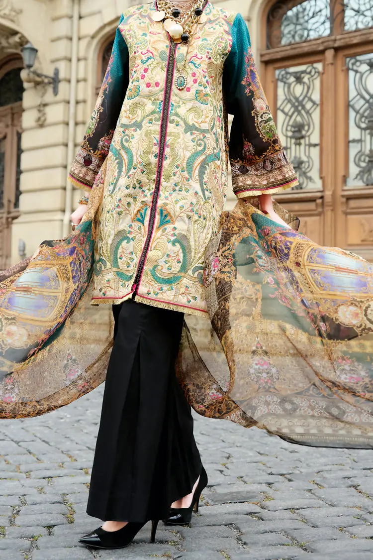 Beige Lawn 3Pc Stitched - Alp-676 1