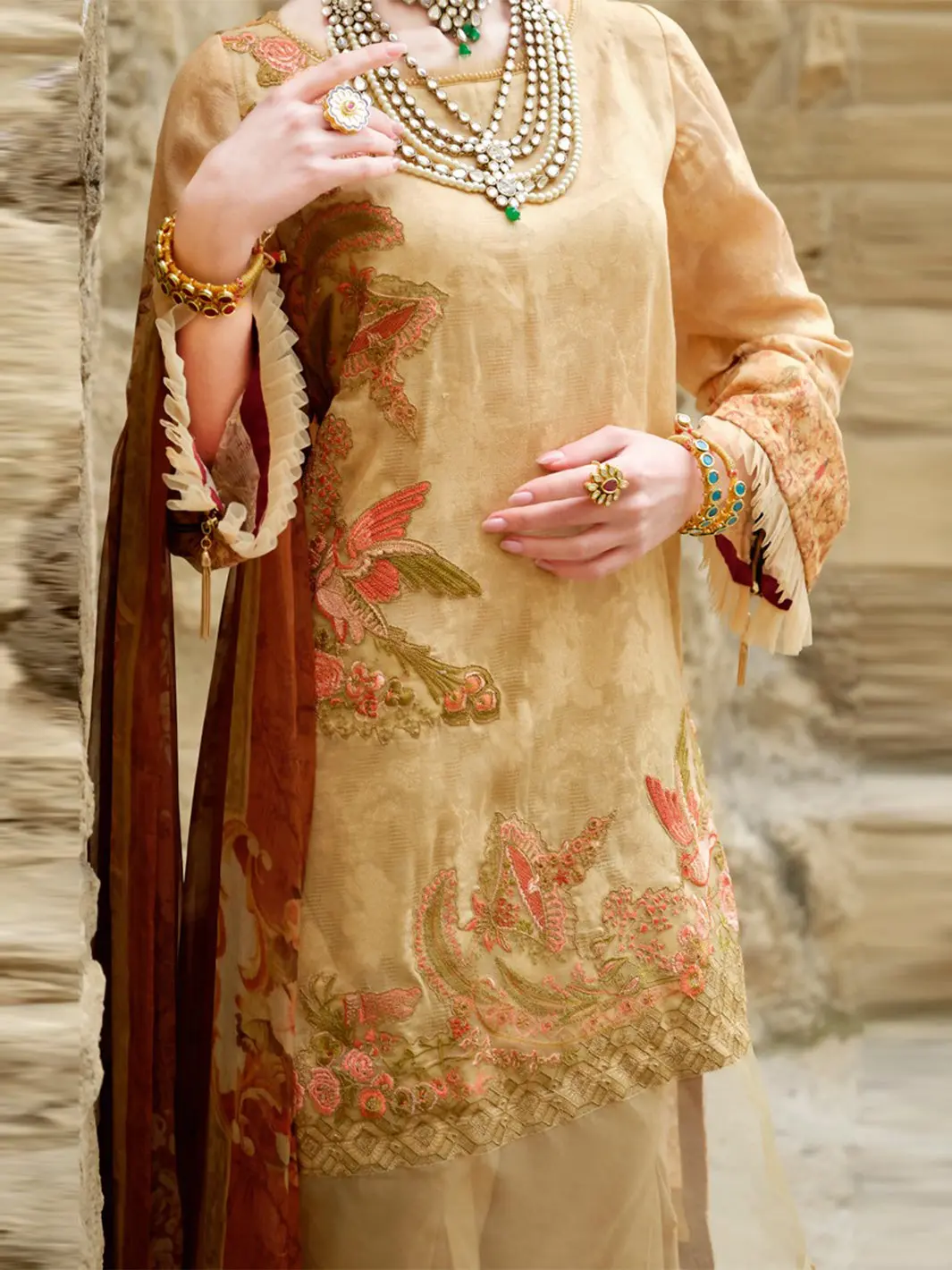 Natural Lawn 3Pc Stitched - Alp-682 1