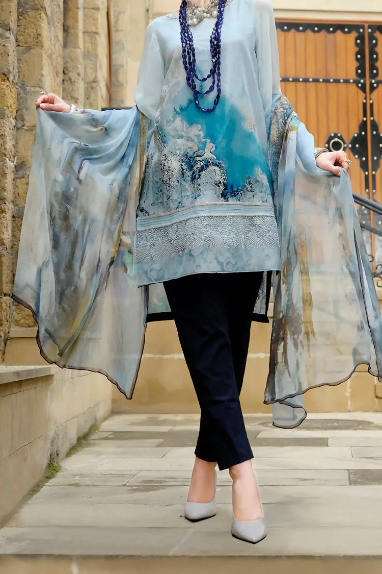 Aqua Lawn 3Pc Stitched - Alp-683 1