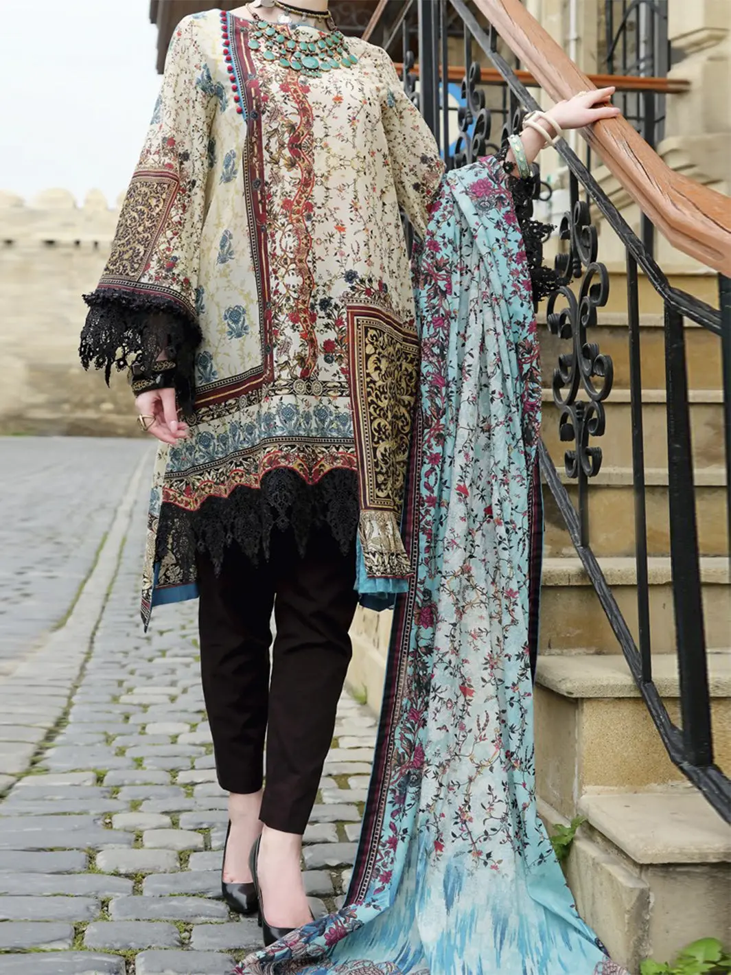 Natural Lawn 2Pc Unstitched - Alp-693 1