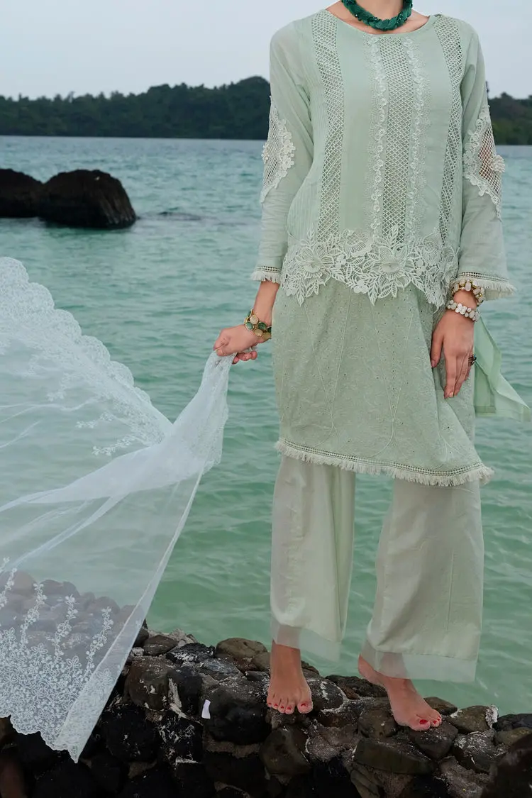 Sea Green 3Pc Stitched - Alp-705 1