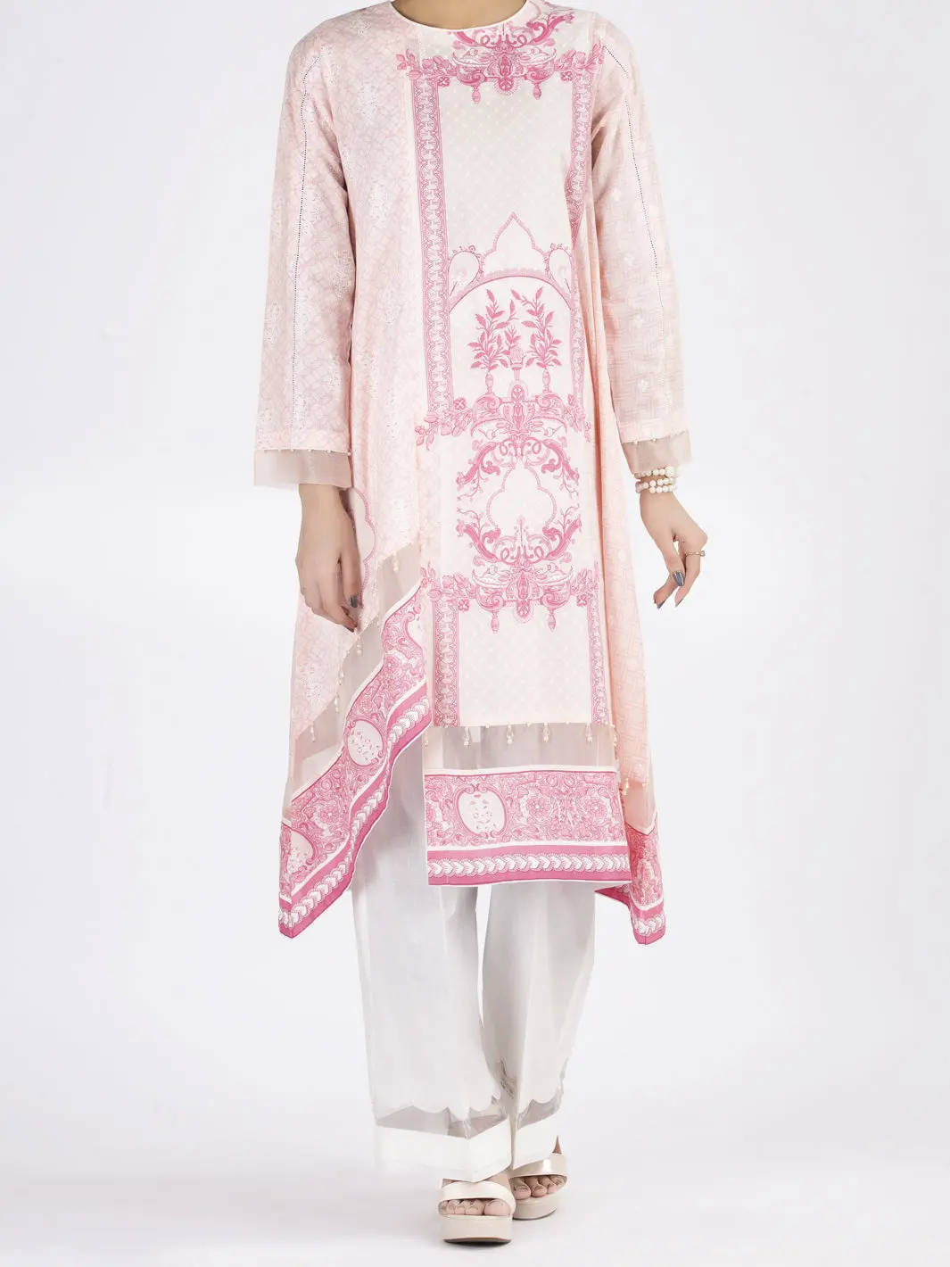 Pink Lawn 2Pc Unstitched - Alp-2Ps-858 1