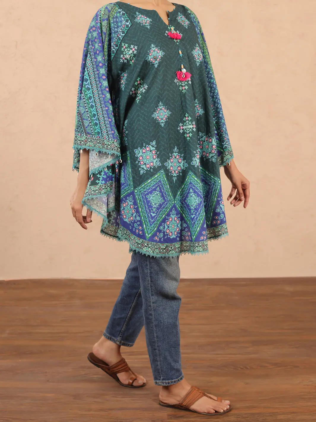 Teal Cambric Tunic - Alp-Lk-1981 1