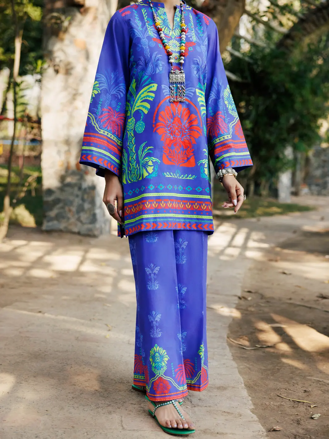 Purple Cambric Kurti - Alp-Lk-2275 1
