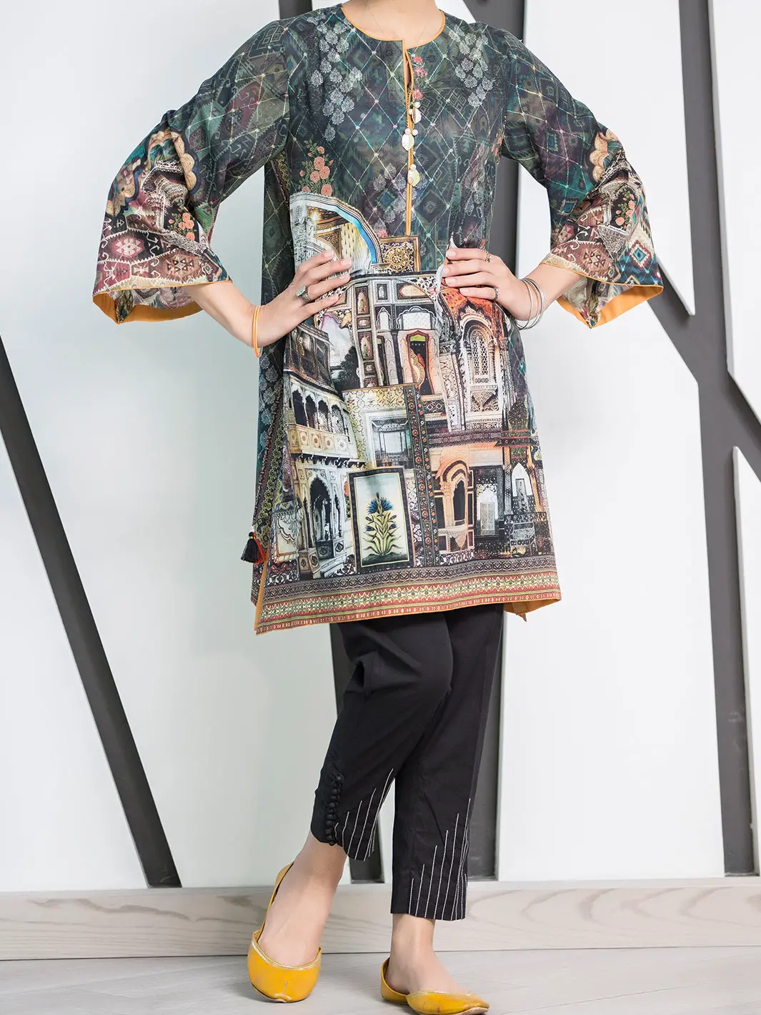 Teal Lawn Tunic - Lk-665 1