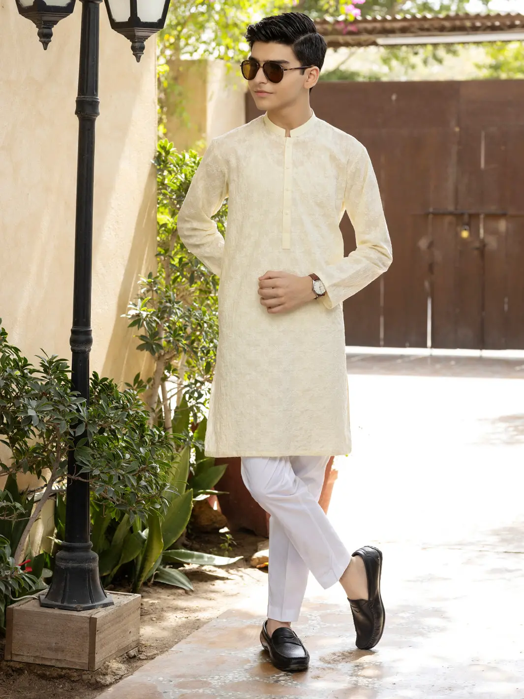 Lemon Yellow Cotton Kurta - Alt-K-025B 1