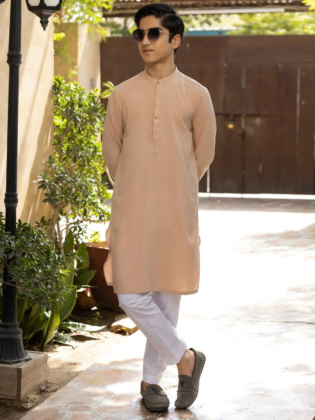 Peach Blended Kurta - Alt-K-058A 1