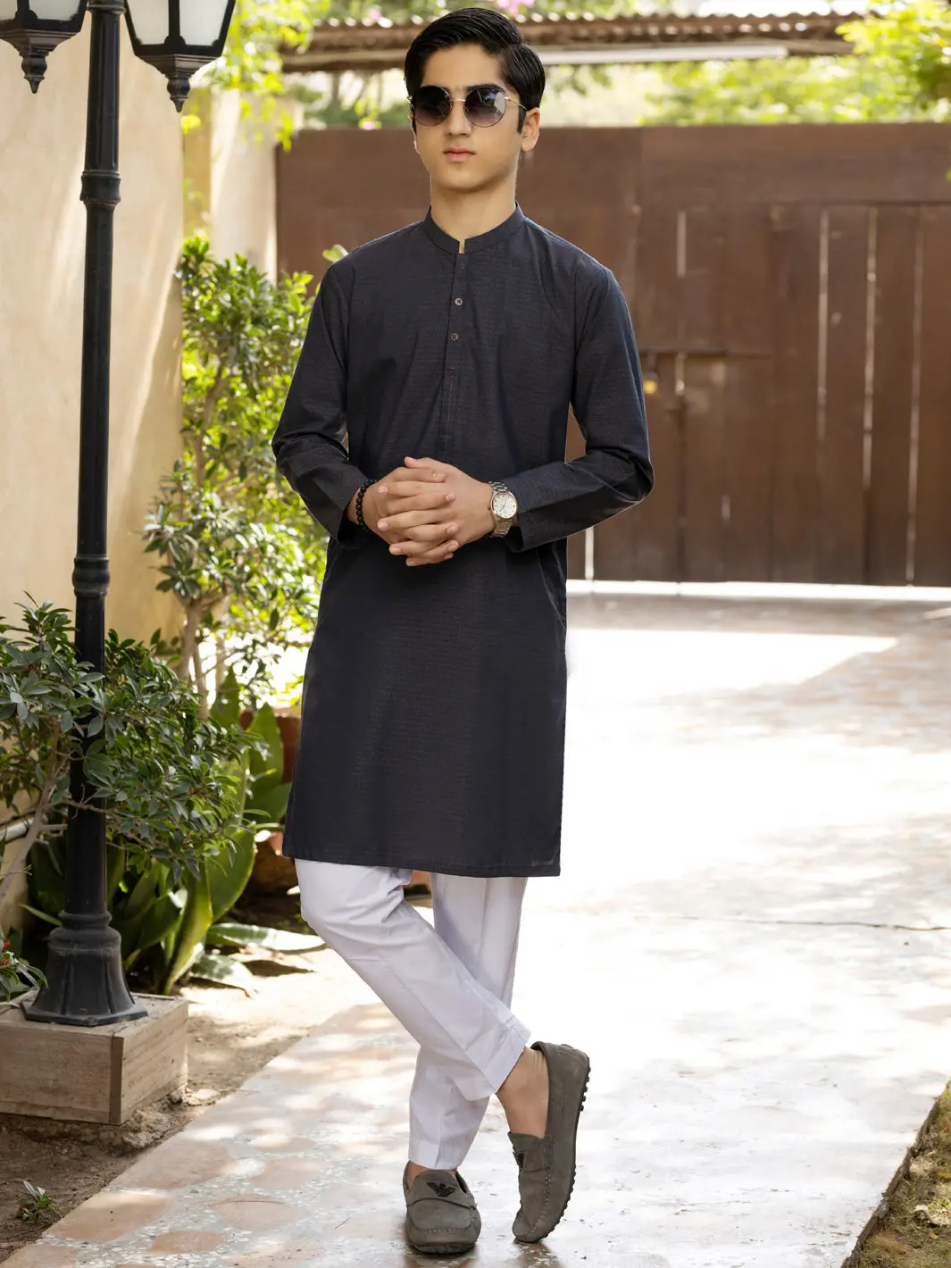 Blue Cotton Kurta - Alt-K-059 1