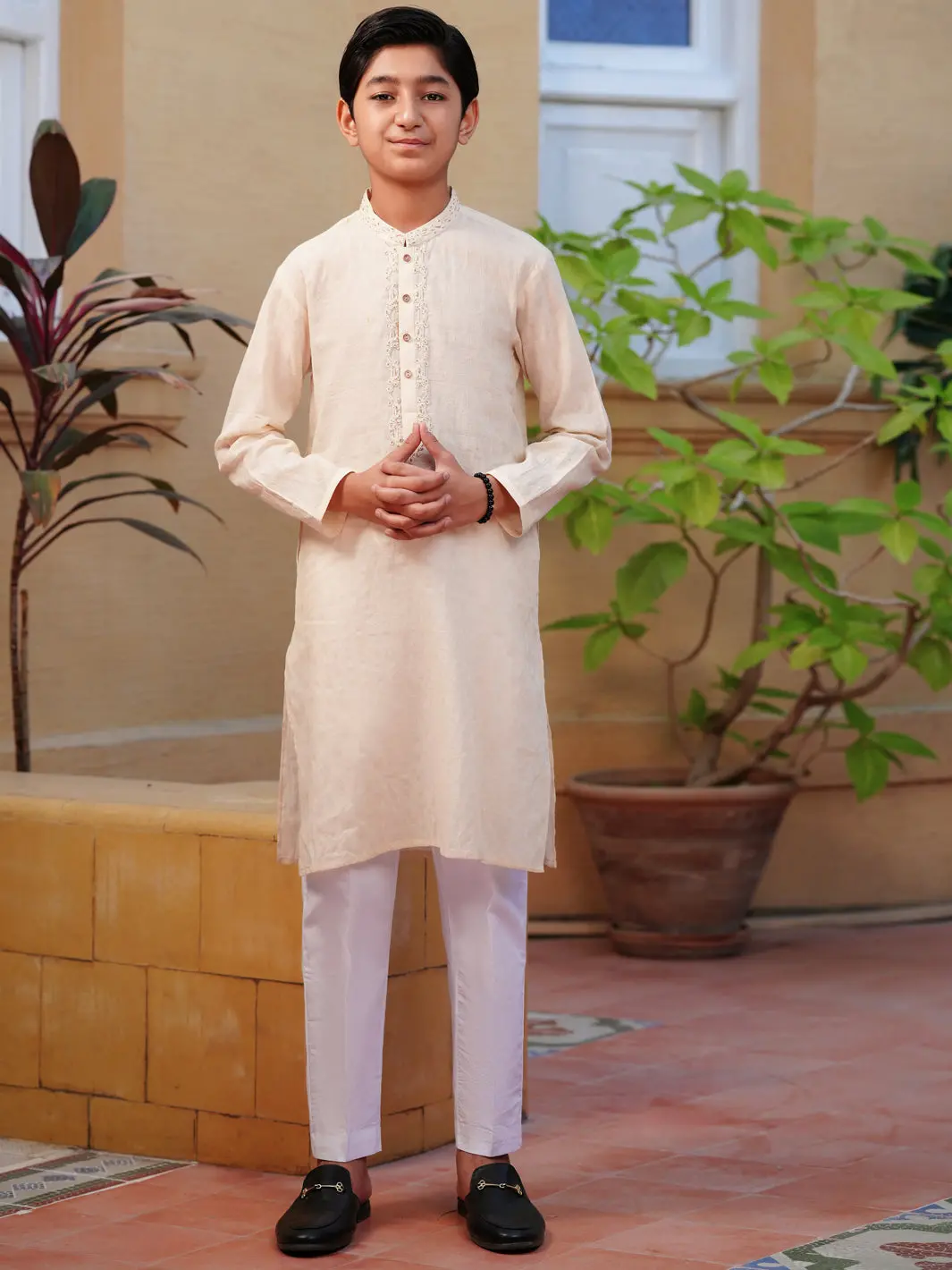 Cream Cotton Kurta - Alt-K-065 1