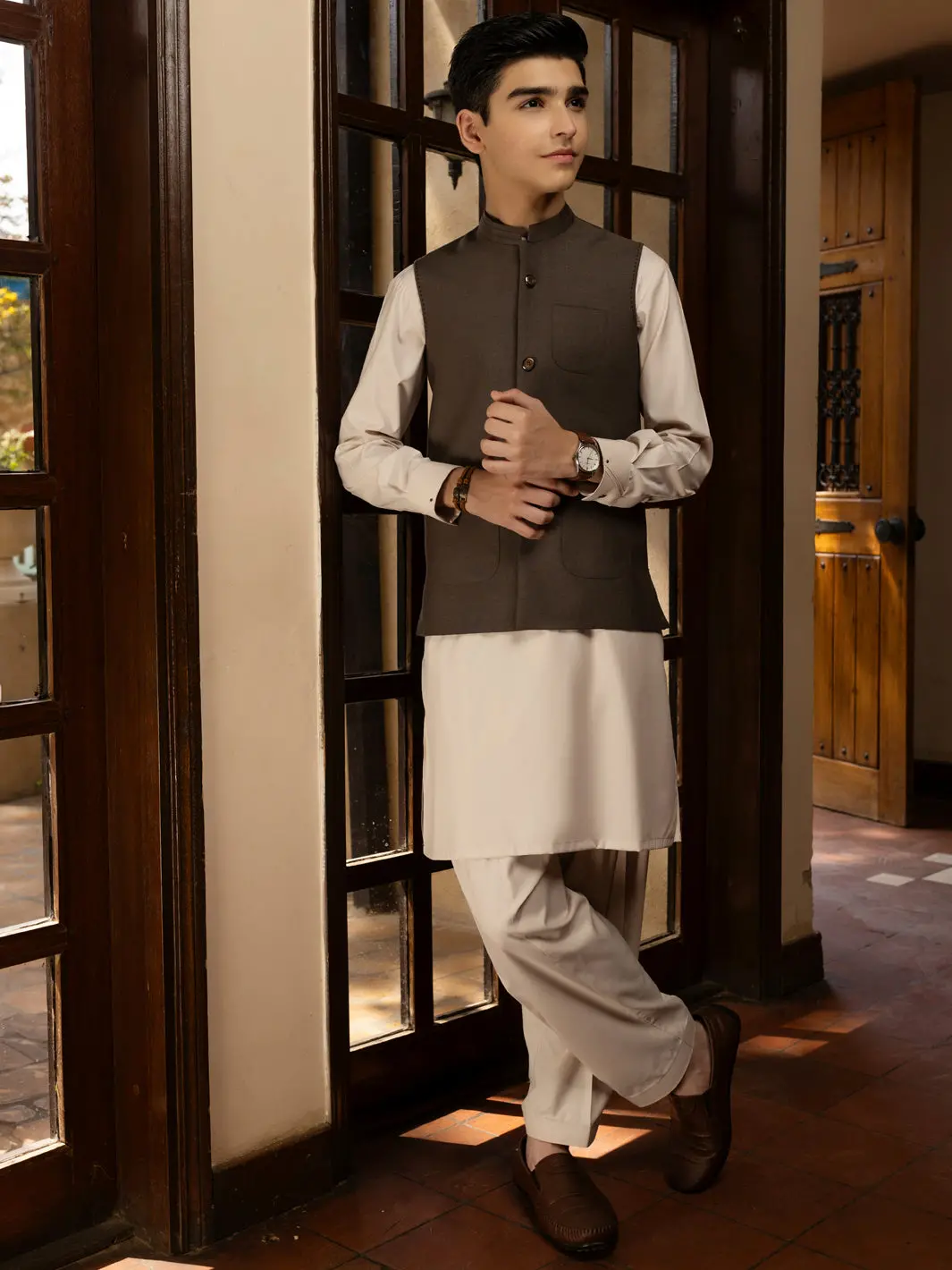 Grey Blended Waistcoat - Alt-Wc-017 1