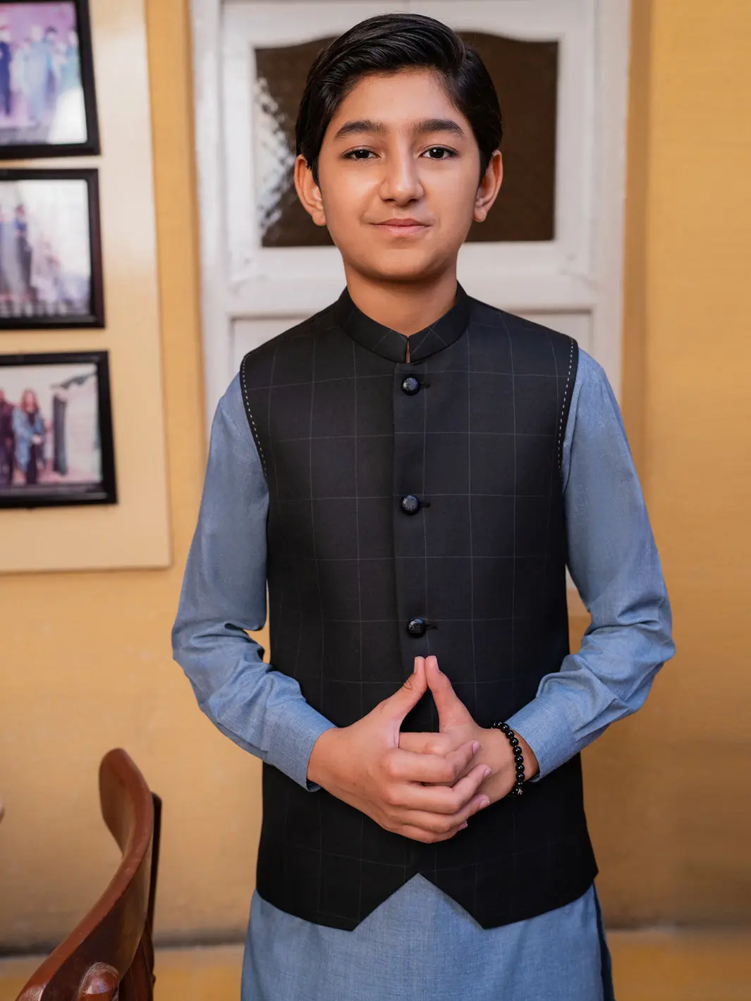 Black Blended Waistcoat - Alt-Wc-021 1