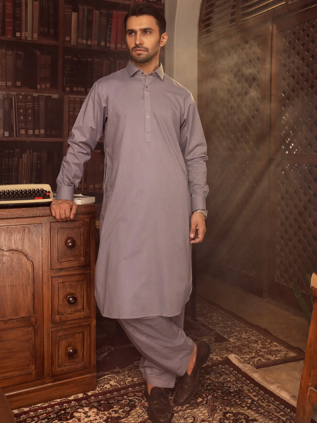 Purple Kameez Shalwar - Alwa-Ks-408 1