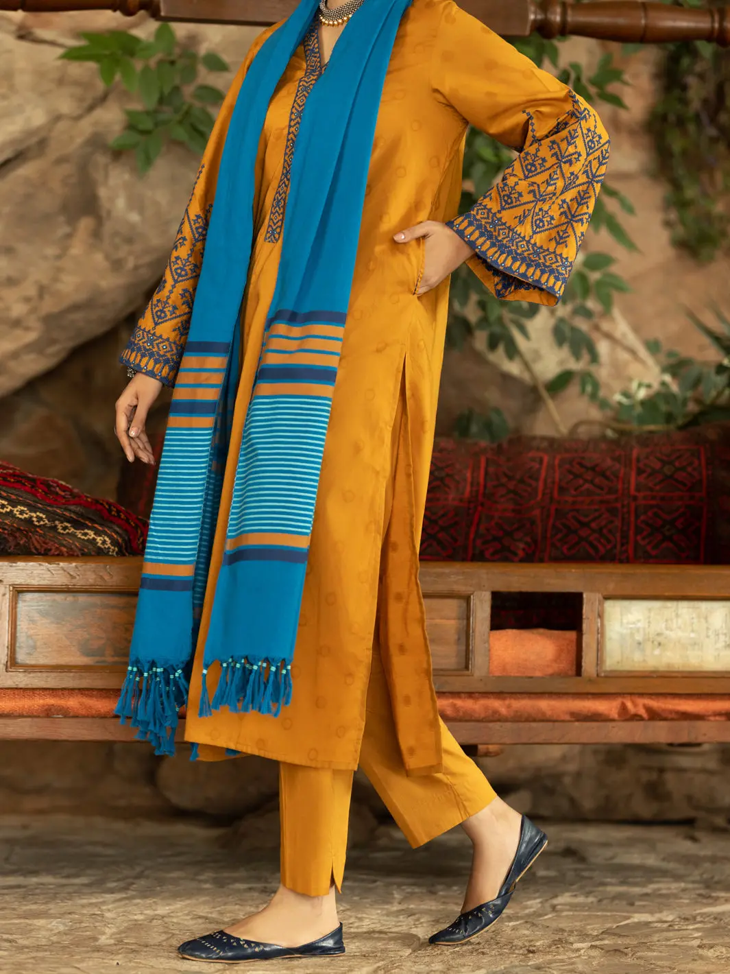 Mustard 3Pc Stitched - Awp-3Ps-568 1
