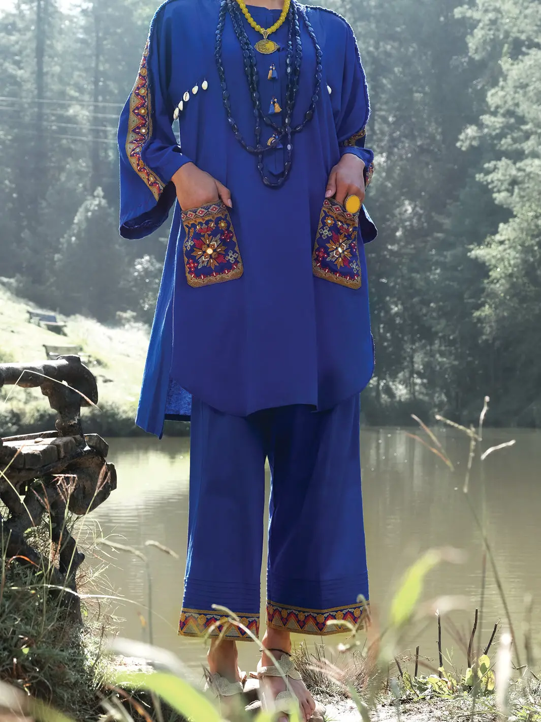 Royal Blue Karandi Tunic - Awp-Lk-285 1