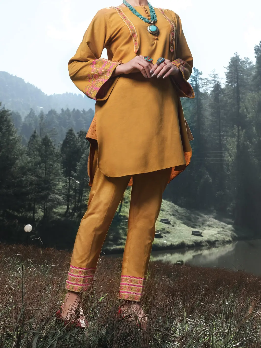 Mustard Karandi Tunic - Awp-Lk-288 1