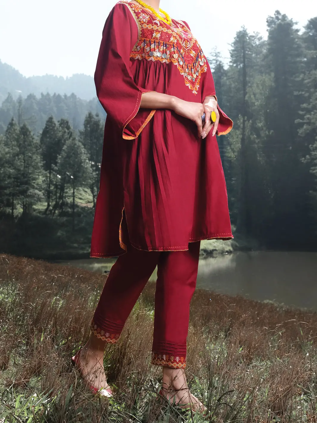 Maroon Karandi Tunic - Awp-Lk-289 1