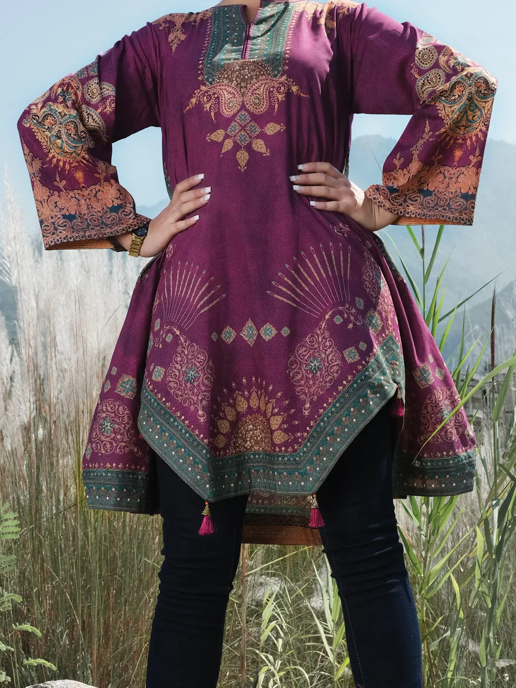 Purple Cambric Tunic - Awp-Lk-299 1