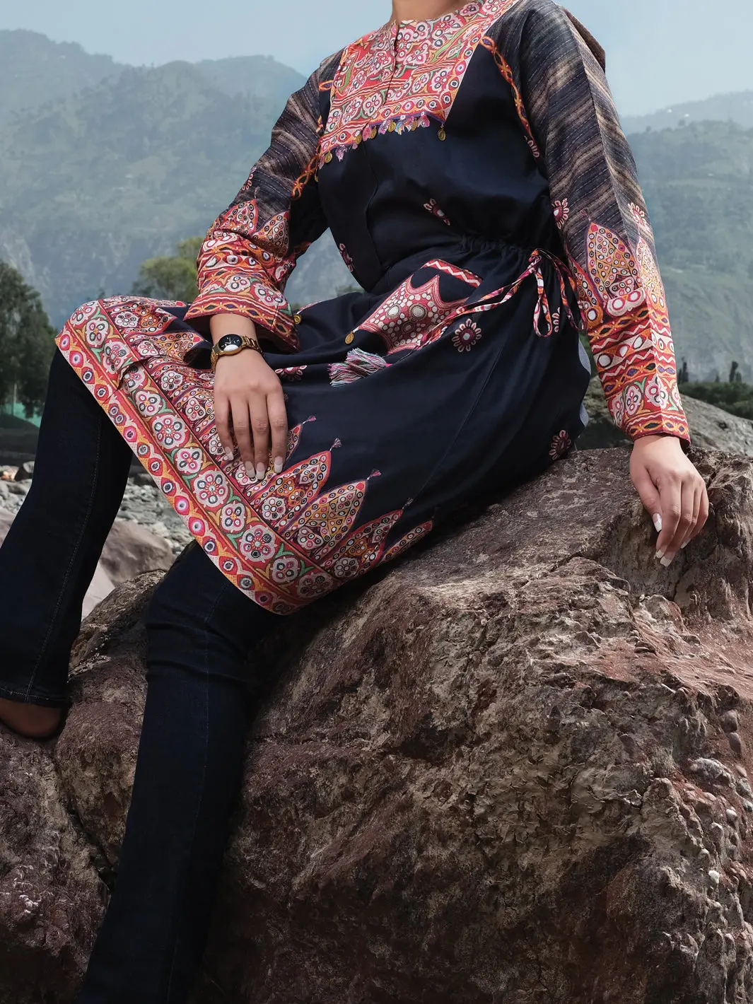Black Cambric Tunic - Awp-Lk-301 1