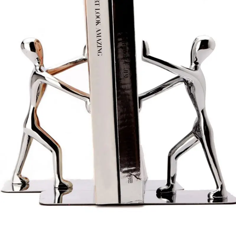 Premium Stainless Steel Modern Bookend 1