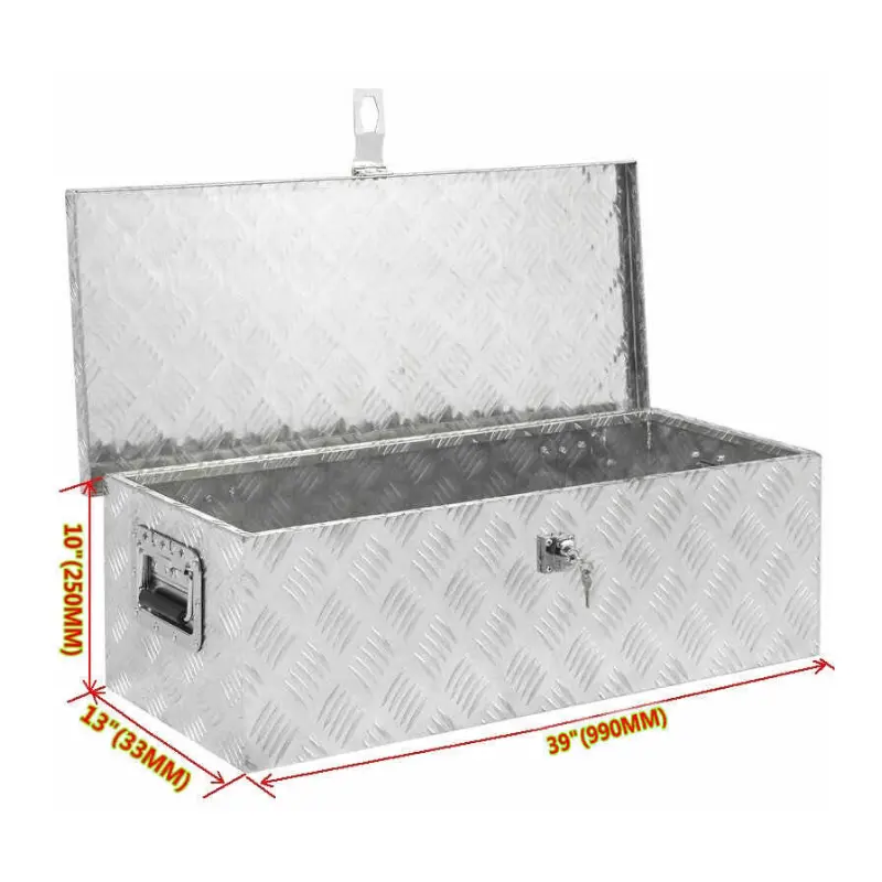 Large Aluminum Pickup Truck Tool Bed Storage Box 39" 2