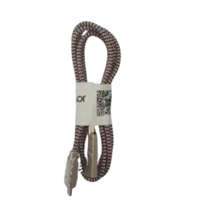 Joyroom Zinc Alloy Braided Cable, 1.2 Meter S-M327 - Rose Gold (Android) 1
