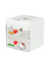 Sanrio Characters Desk Storage Case With Drawers (White) 1