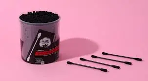 Black Cotton Swab With Paper Stem (200 Pcs) 2