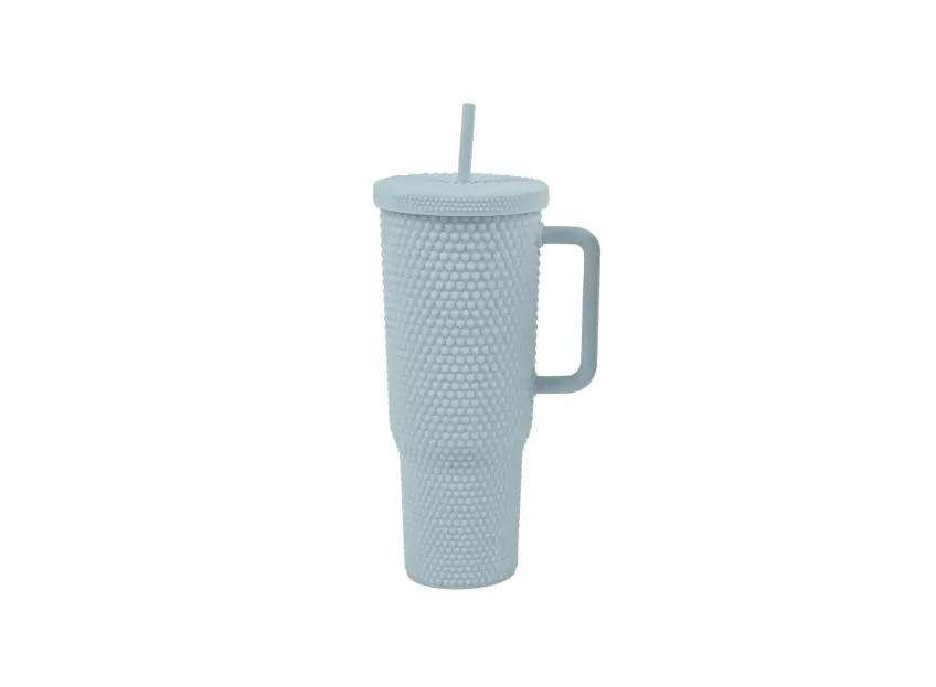 Plastic Bottle With Straw 1000Ml(Light Blue) 1