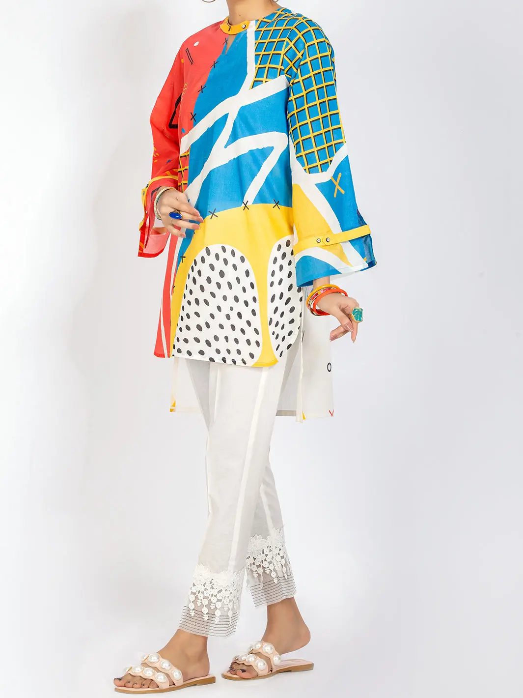 Pink Lawn Tunic - Alp-Lk-1110 1