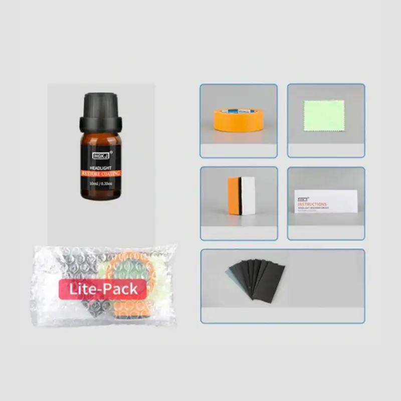 Premium Car Headlight Lens Restoration Cleaner Kit 1