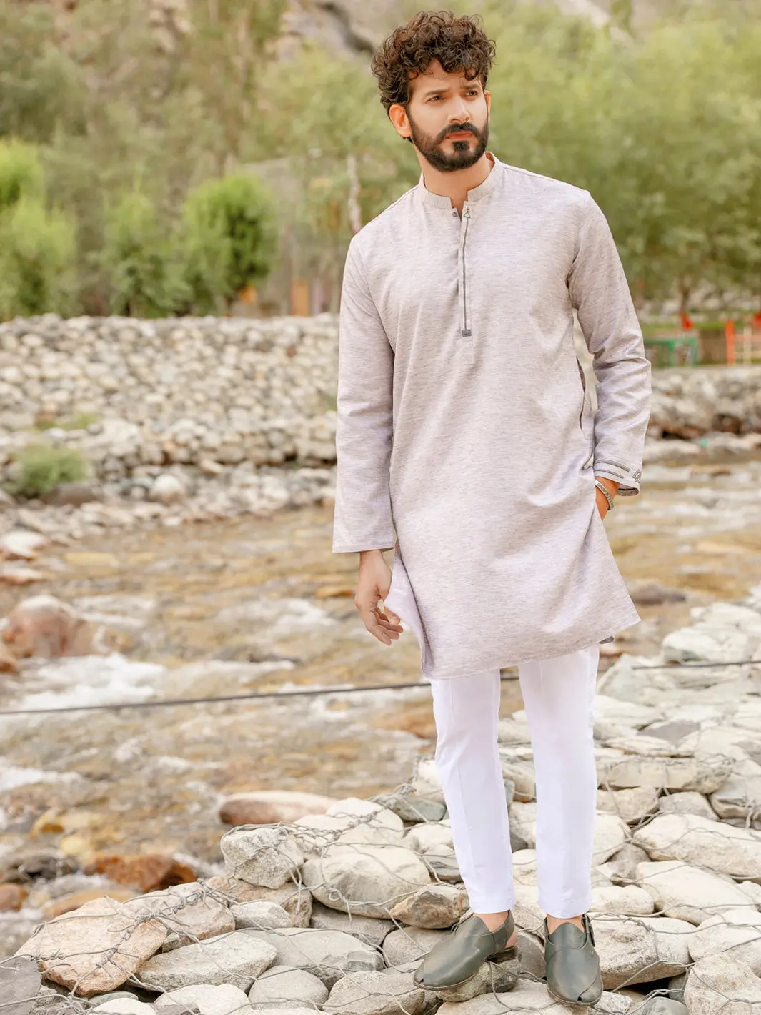 Light Purple Kurta - Al-K-1033 1