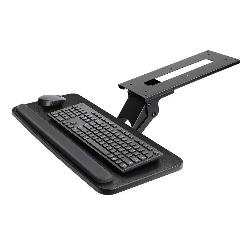Premium Adjustable Under Desk Clamp On Keyboard Drawer Tray 1