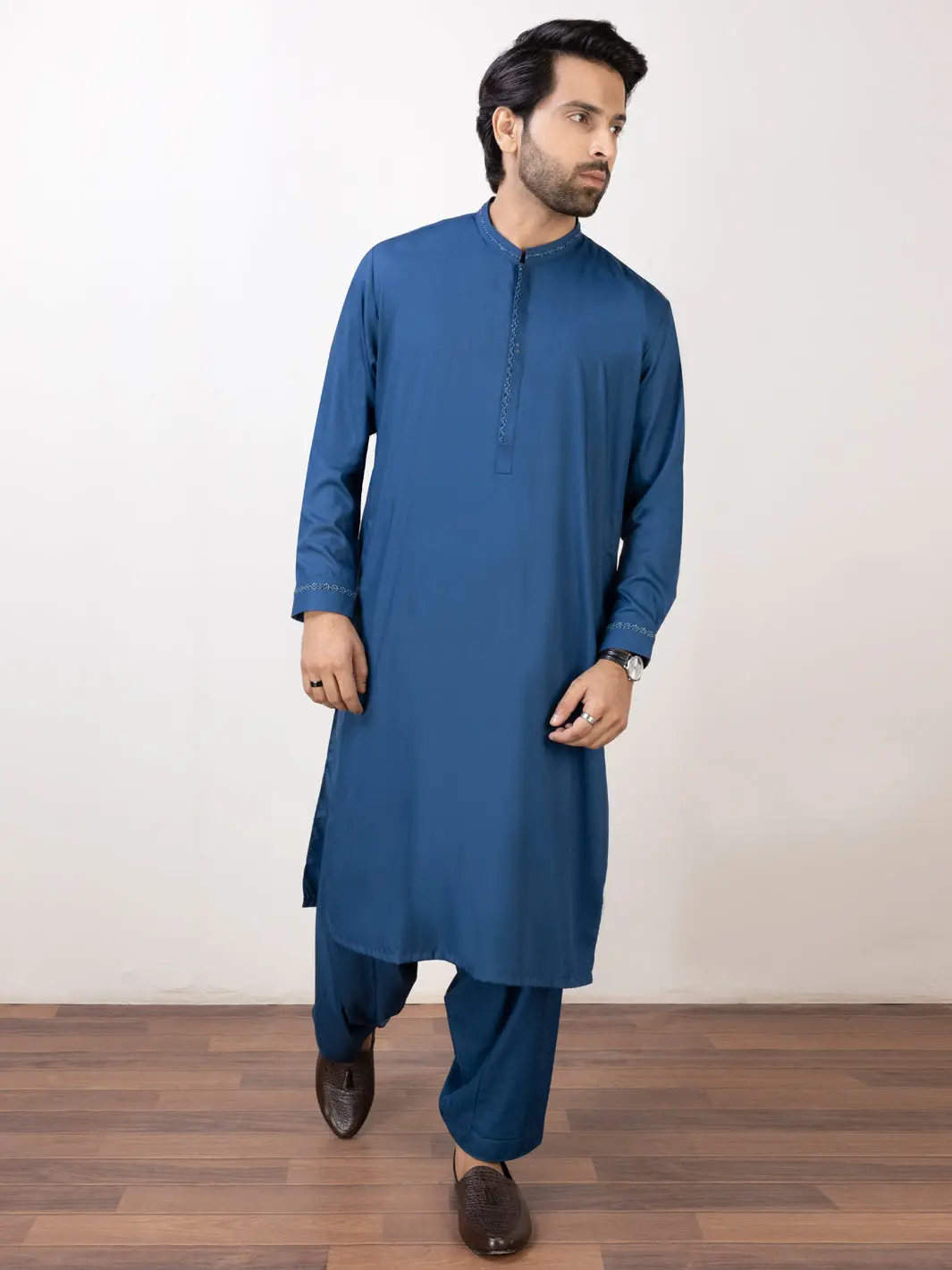 Blue Kameez Shalwar - Al-Ks-2891 1