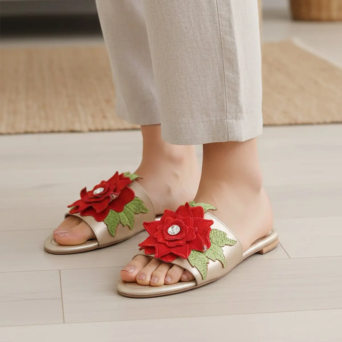 Women's Floral Flats 1