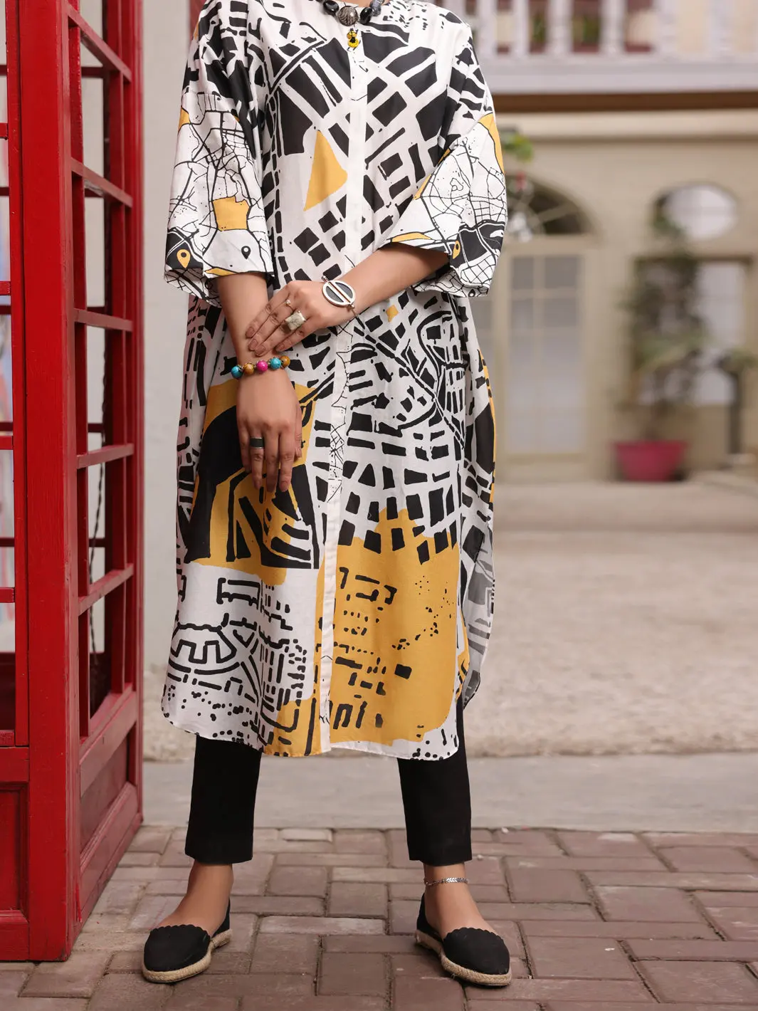 Black & White Kurti - Alp-Lk-1714 1