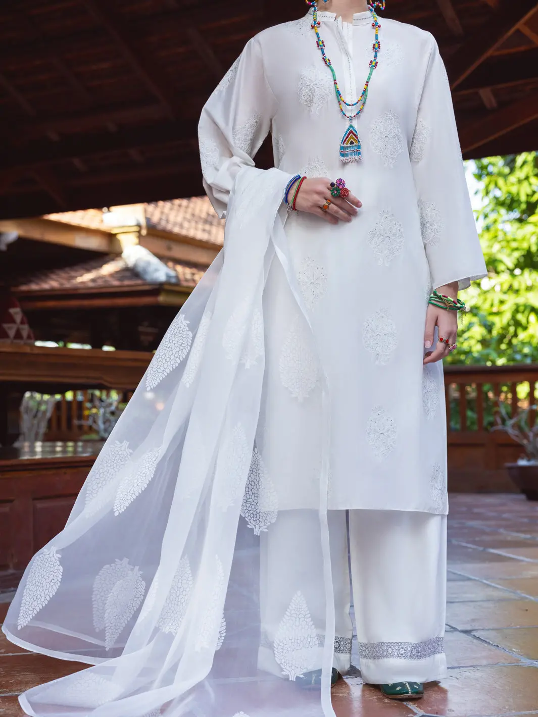 White Lawn Kurti - Alp-Lk-1839 1