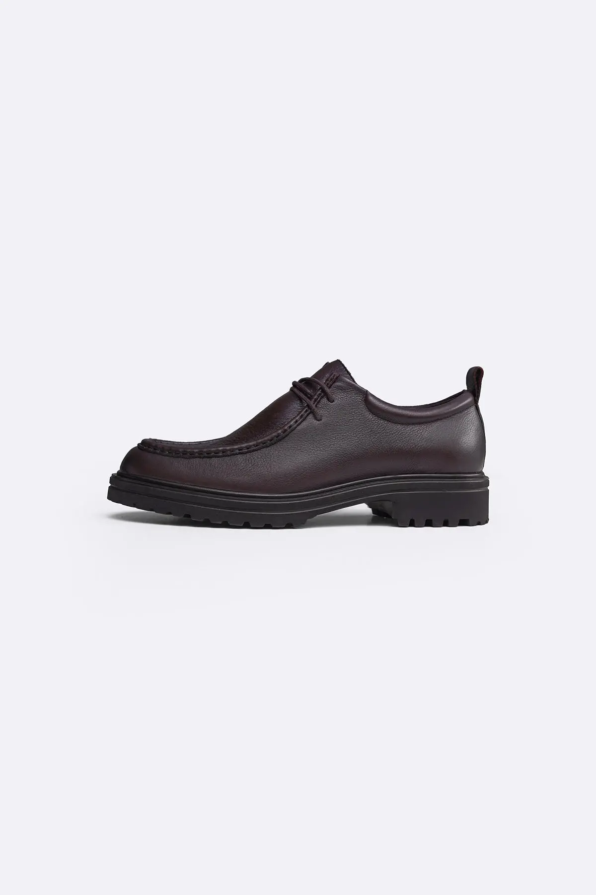 Leather Moc Toe Shoes 1