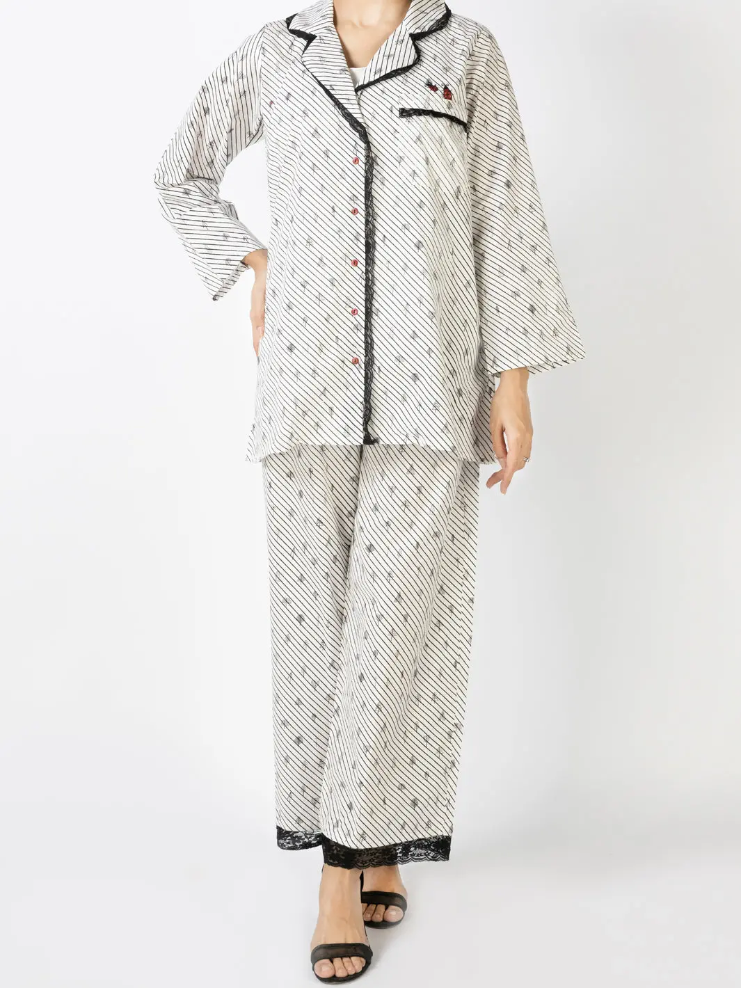 Black & White 2Pc Stitched - Al-Lks-Nw-1015 1