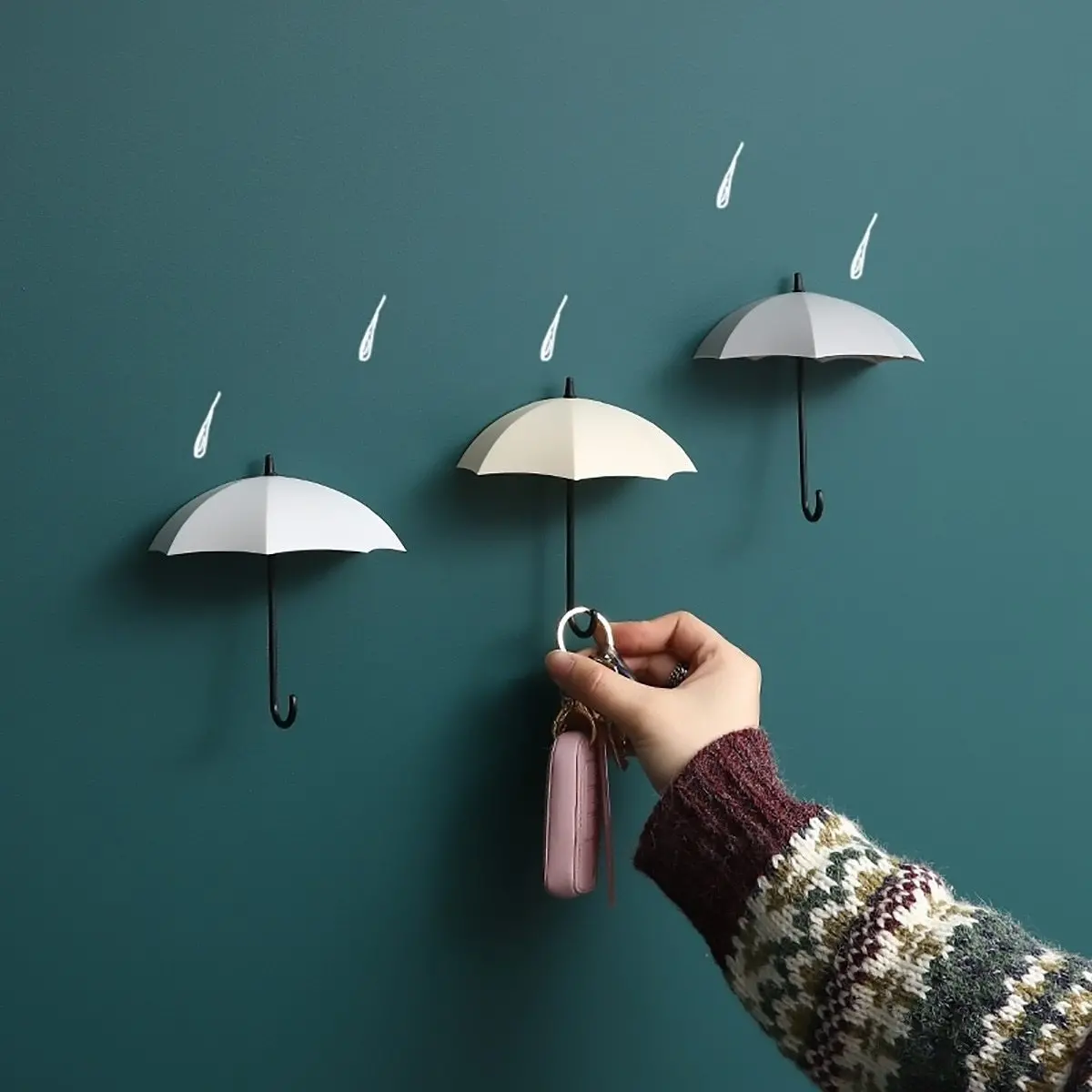 Umbrella Key Holder Hooks For Wall 1
