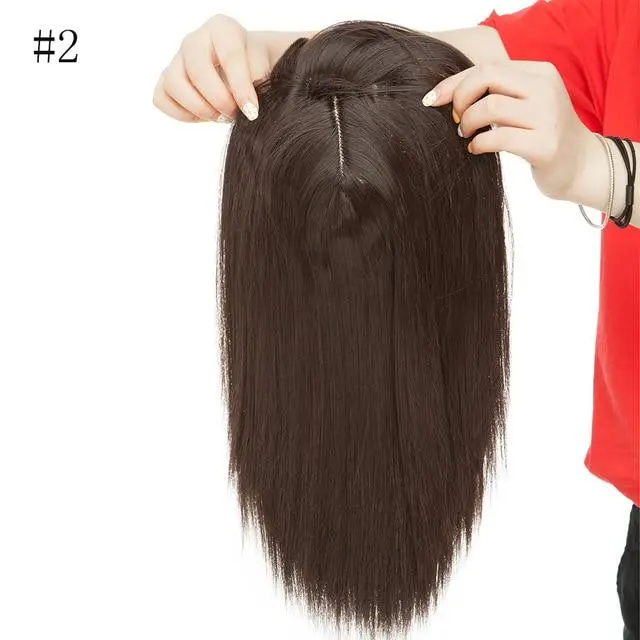 Clip On Hair Topper Pieces Synthetic Wiglet For Women 7